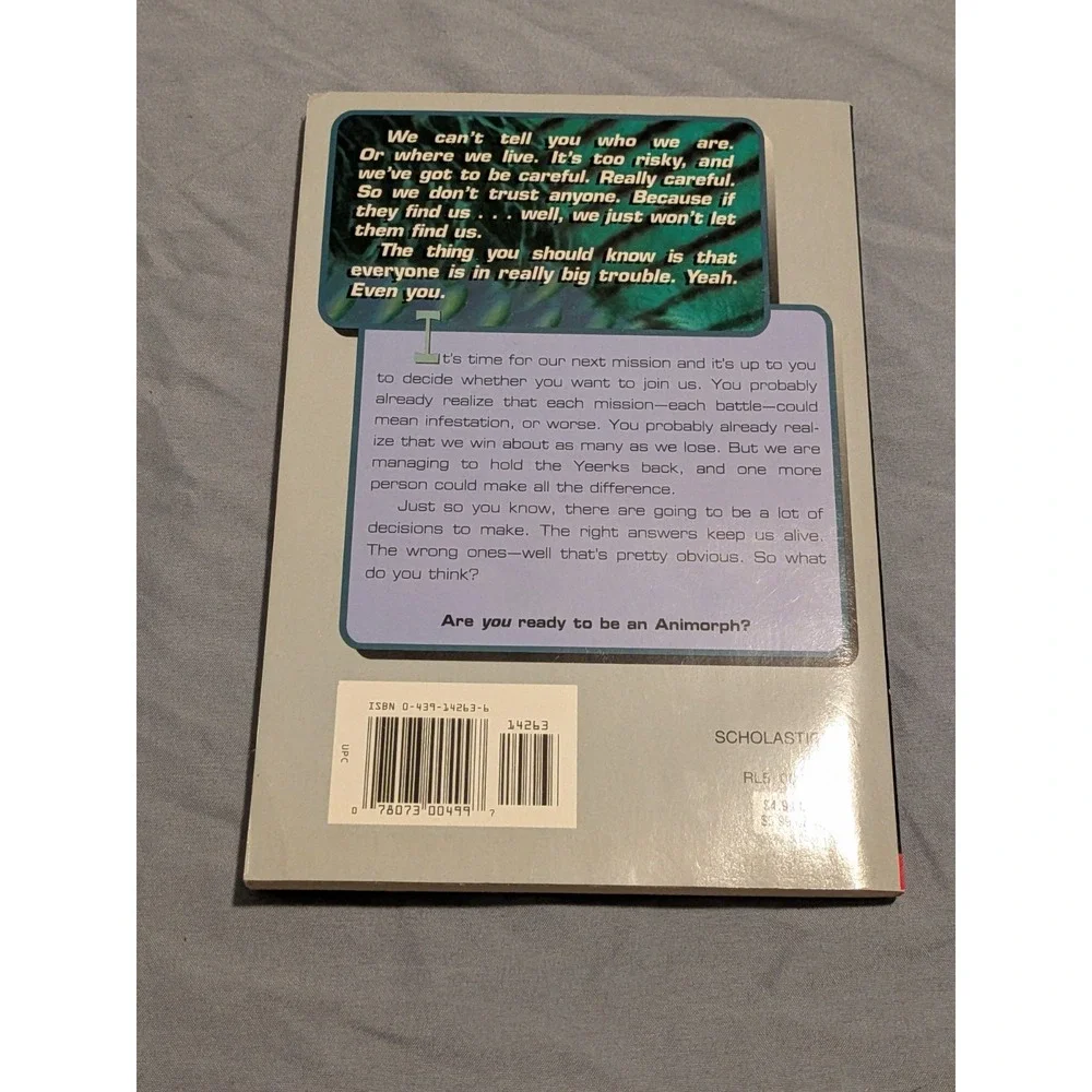 The Next Passage by K. A. Applegate Paperback Scholastic (Alternamorphs Vol.2)